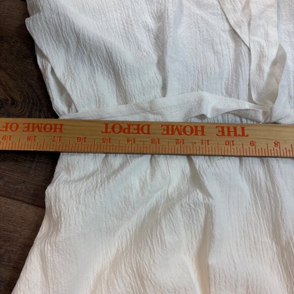 Calvin Klein Womens Sleeveless Crinkle Crepe Jumpsuit Size 14 Tie Waist Onesie - Picture 10 of 10